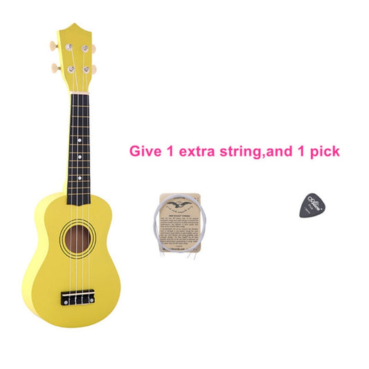HM100 21 inch Basswood Ukulele Children Musical Enlightenment Instrument(Yellow) by bashfashion