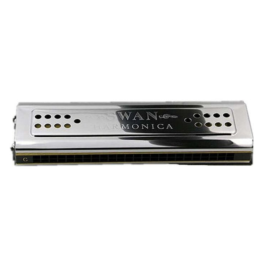 Swan SW24-12A 24-holes Double-sided Harmonica Beginner Polyphony Box Adult Children Beginners Performance by bashfashion