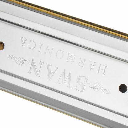 Swan SW24-12A 24-holes Double-sided Harmonica Beginner Polyphony Box Adult Children Beginners Performance by bashfashion