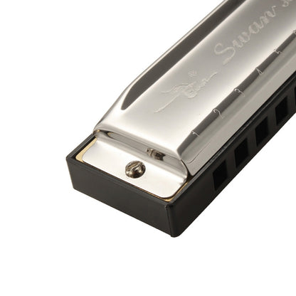 Swan SW1020-7 10 Holes Diatonic Blues Harp Harmonica Adult Student Children Beginner Instruments by bashfashion