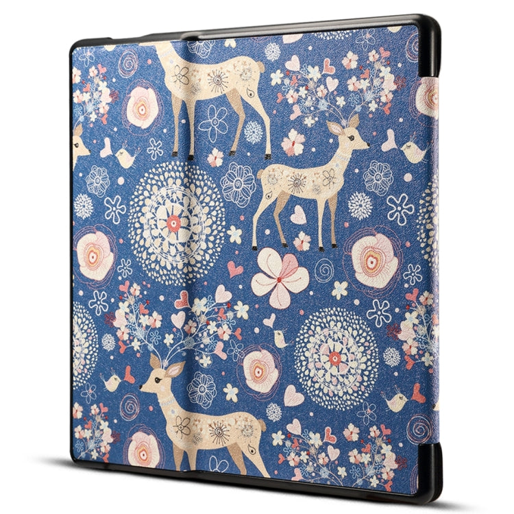 Dibase for Amazon Kindle Oasis 2017 7 inch Print Horizontal Flip PU Leather Protective Case by dibase