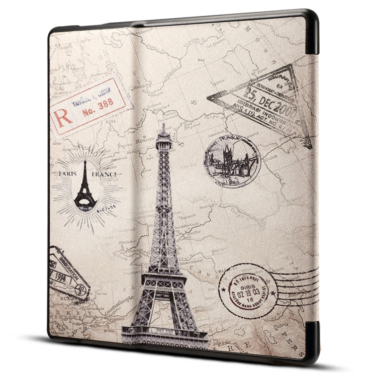 Dibase for Amazon Kindle Oasis 2017 7 inch Print Horizontal Flip PU Leather Protective Case by dibase