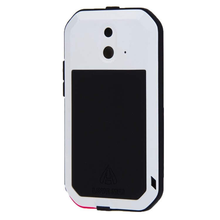 LOVE MEI for HTC One E8 Powerful Waterproof Dustproof Shockproof Anti-slip Metal Protective Case(White) by LOVE MEI