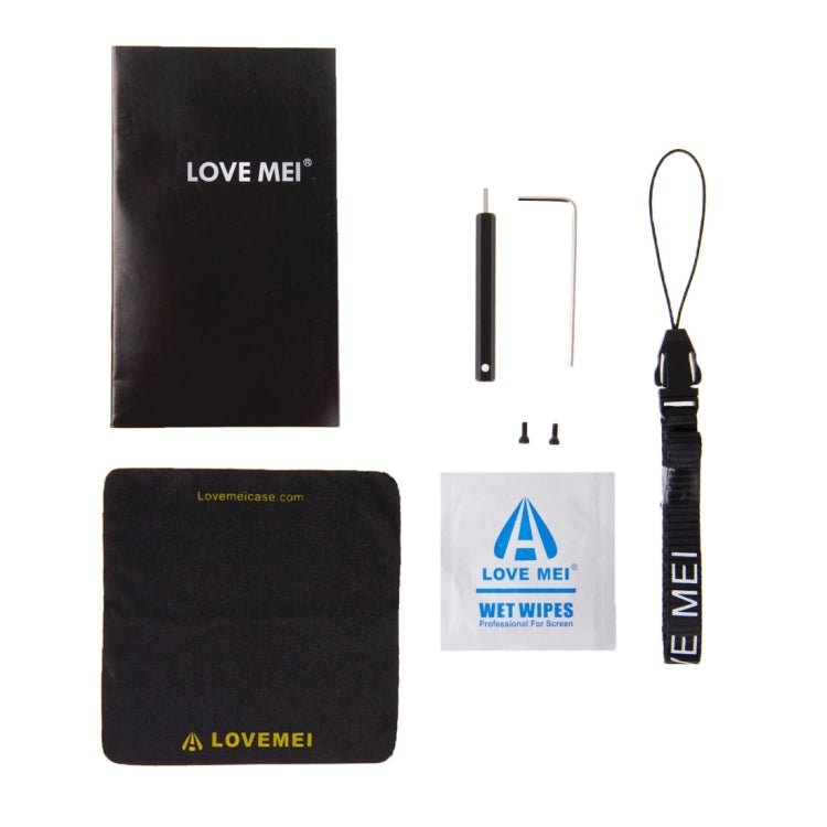 LOVE MEI for HTC One E8 Powerful Waterproof Dustproof Shockproof Anti-slip Metal Protective Case(White) by LOVE MEI