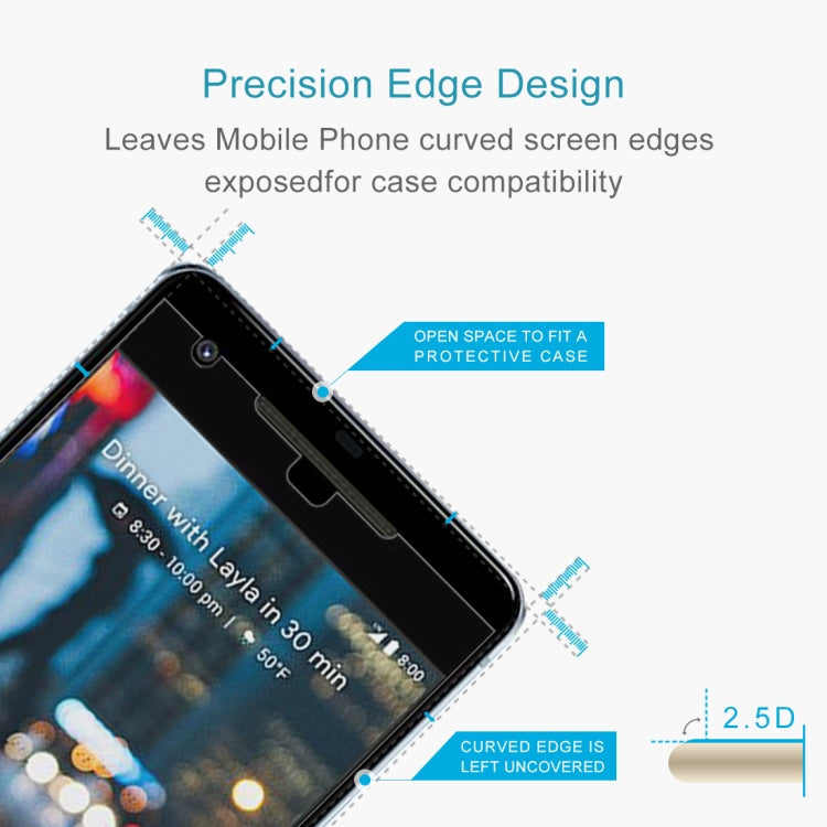 For Google Pixel 2 XL 0.26mm 9H Surface Hardness 2.5D Explosion-proof Tempered Glass Screen Film by DIYLooks