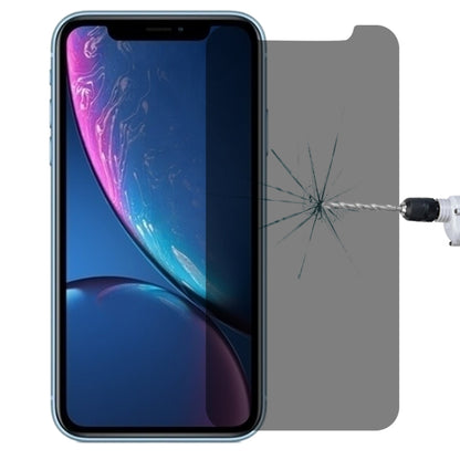 For iPhone XR 0.4mm 9H Surface Hardness 180 Degree Privacy Anti Glare Screen Protector by bashfashion