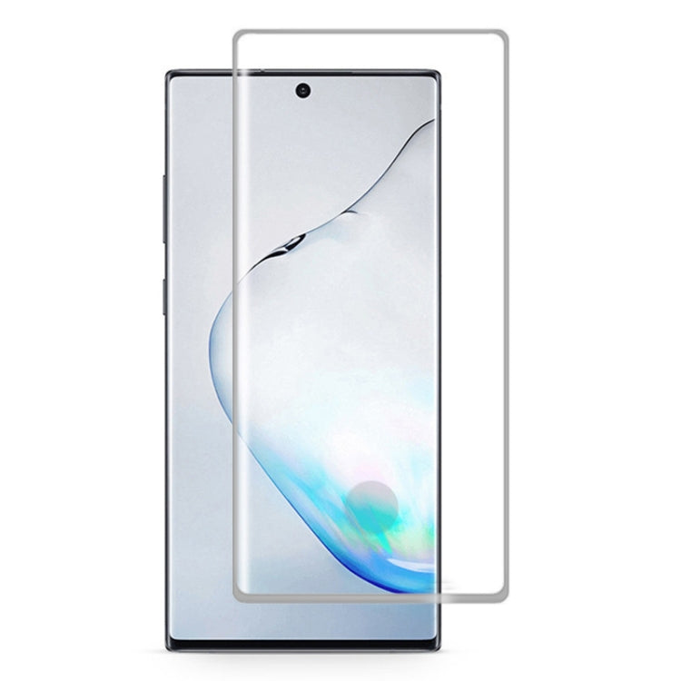 For Galaxy Note 10+ 3D Curved Edge Glue Curved Full Screen Tempered Glass Film, Fingerprint Unlock Is Supported(Transparent) by bashfashion