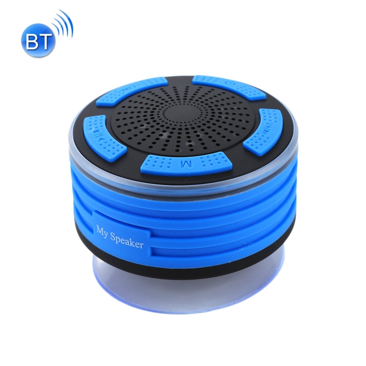F013 Mini Portable IPX7 Waterproof Bluetooth V4.0 Stereo Speaker MP3 Player with Colorful LED Light & Suction Cup, Built-in Mic, Support FM Radio, Bluetooth Distance: 10m by bashfashion