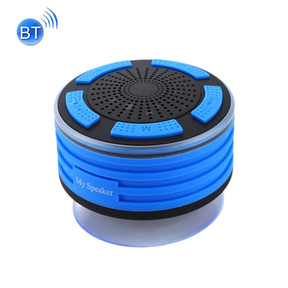 F013 Mini Portable IPX7 Waterproof Bluetooth V4.0 Stereo Speaker MP3 Player with Colorful LED Light & Suction Cup, Built-in Mic, Support FM Radio, Bluetooth Distance: 10m by bashfashion