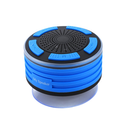 F013 Mini Portable IPX7 Waterproof Bluetooth V4.0 Stereo Speaker MP3 Player with Colorful LED Light & Suction Cup, Built-in Mic, Support FM Radio, Bluetooth Distance: 10m by bashfashion