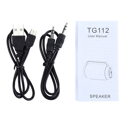 T&G TG112 Portable Bluetooth Speaker, with Mic & FM Radio Function, Support Hands-free & TF Card & U Disk Play(Black) by T&G