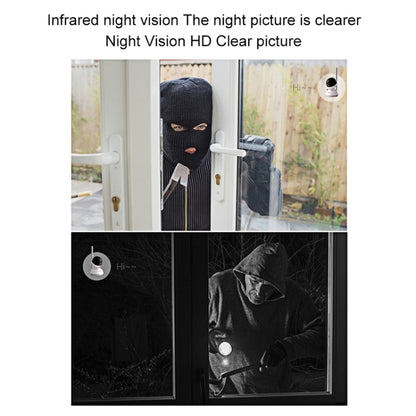 Indoor 4CH HD 1080P Security Wireless IP IR Camera Wifi Kit, Support Night Vision / PIR Detection / Two-Way Audio & Micro SD Card (128GB Max, IR Distance: 9m(White) by bashfashion