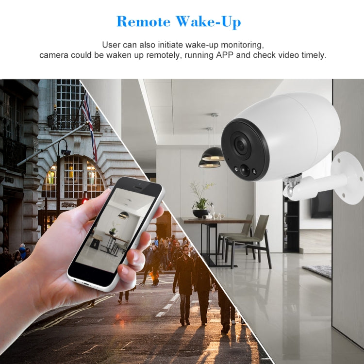 VESAFE VS-DC01 Security HD 720P Two-Way Audio Wireless Wifi IP Camera, Support Night Vision & PIR Detection & TF Card, IP54 Waterproof(White) by bashfashion