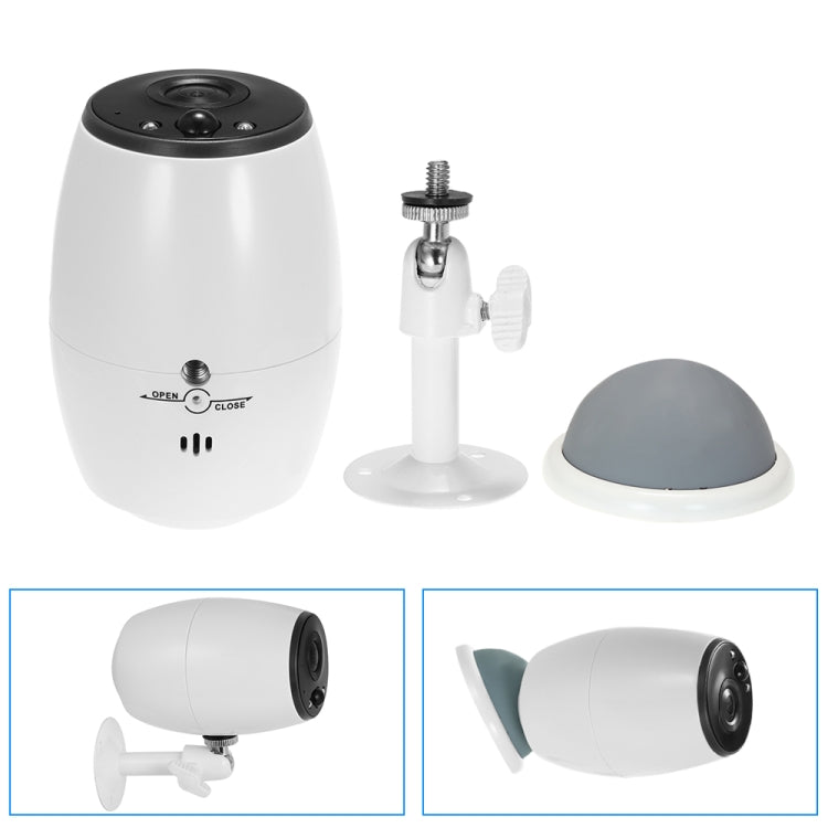 VESAFE VS-DC01 Security HD 720P Two-Way Audio Wireless Wifi IP Camera, Support Night Vision & PIR Detection & TF Card, IP54 Waterproof(White) by bashfashion