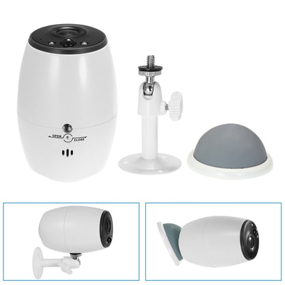VESAFE VS-DC01 Security HD 720P Two-Way Audio Wireless Wifi IP Camera, Support Night Vision & PIR Detection & TF Card, IP54 Waterproof(White) by bashfashion