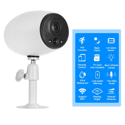 VESAFE VS-DC01 Security HD 720P Two-Way Audio Wireless Wifi IP Camera, Support Night Vision & PIR Detection & TF Card, IP54 Waterproof(White) by bashfashion