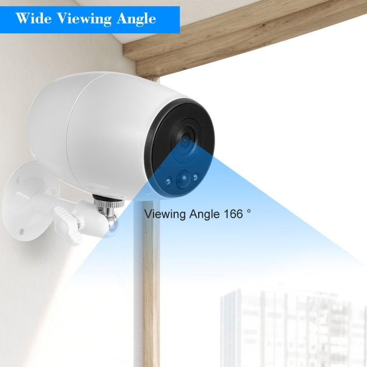 VESAFE VS-DC01 Security HD 720P Two-Way Audio Wireless Wifi IP Camera, Support Night Vision & PIR Detection & TF Card, IP54 Waterproof(White) by bashfashion