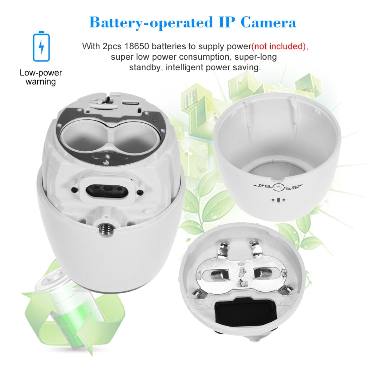 VESAFE VS-DC01 Security HD 720P Two-Way Audio Wireless Wifi IP Camera, Support Night Vision & PIR Detection & TF Card, IP54 Waterproof(White) by bashfashion