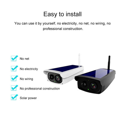 VESAFE VS-Y3 Outdoor HD 1080P Solar Power Security IP Camera, Support Motion Detection & PIR Wake up, IP66 Waterproof(White) by bashfashion