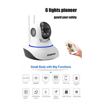 Anpwoo AP001 1.0MP 720P HD WiFi IP Camera, Support Motion Detection / Night Vision(White) by Anpwoo