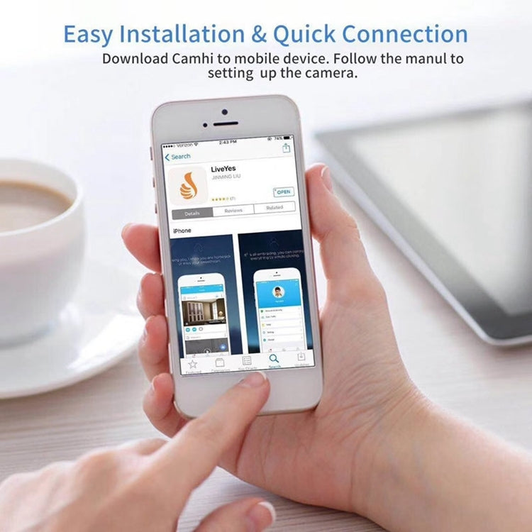 Anpwoo AP001 1.0MP 720P HD WiFi IP Camera, Support Motion Detection / Night Vision(White) by Anpwoo