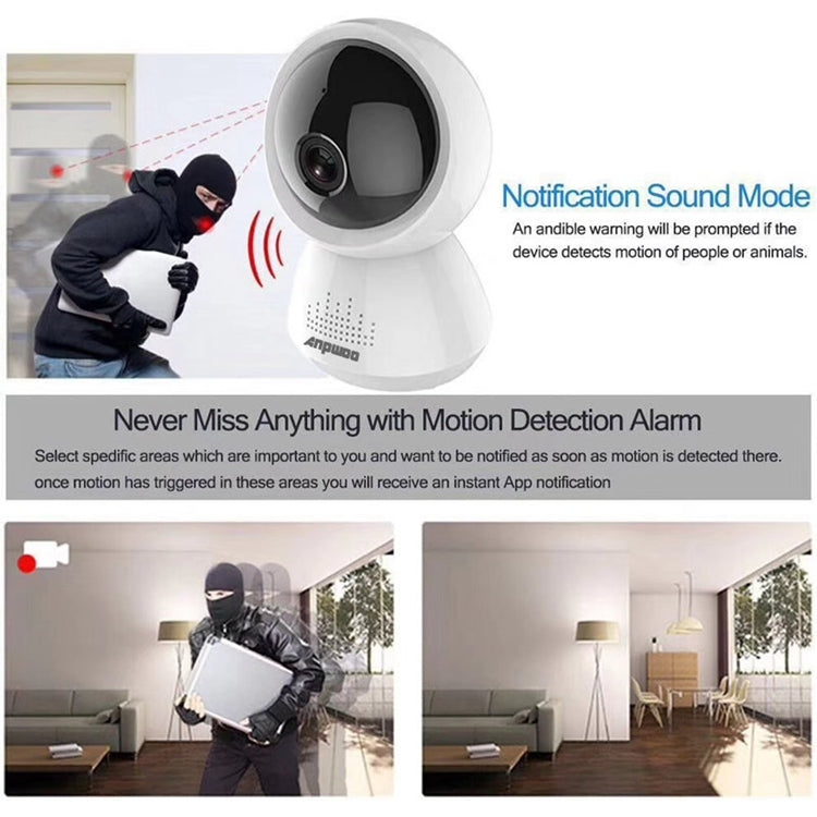 Anpwoo AP005 2.0MP 1080P 1/2.7 inch CMOS HD WiFi IP Camera, Support Motion Detection / Night Vision(White) by Anpwoo