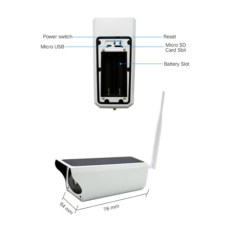 YS-Y4 1080P HD Solar Wifi Battery Camera, Support Motion Detection & Infrared Night Vision & SD Card(Max 32GB) by bashfashion