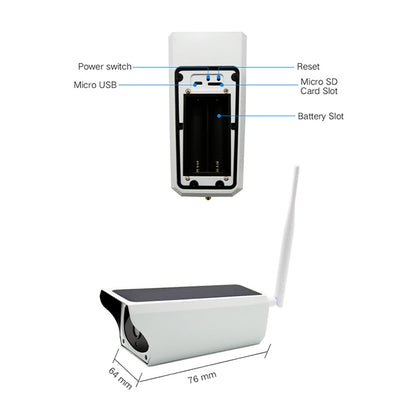 YS-Y4 1080P HD Solar Wifi Battery Camera, Support Motion Detection & Infrared Night Vision & SD Card(Max 32GB) by bashfashion
