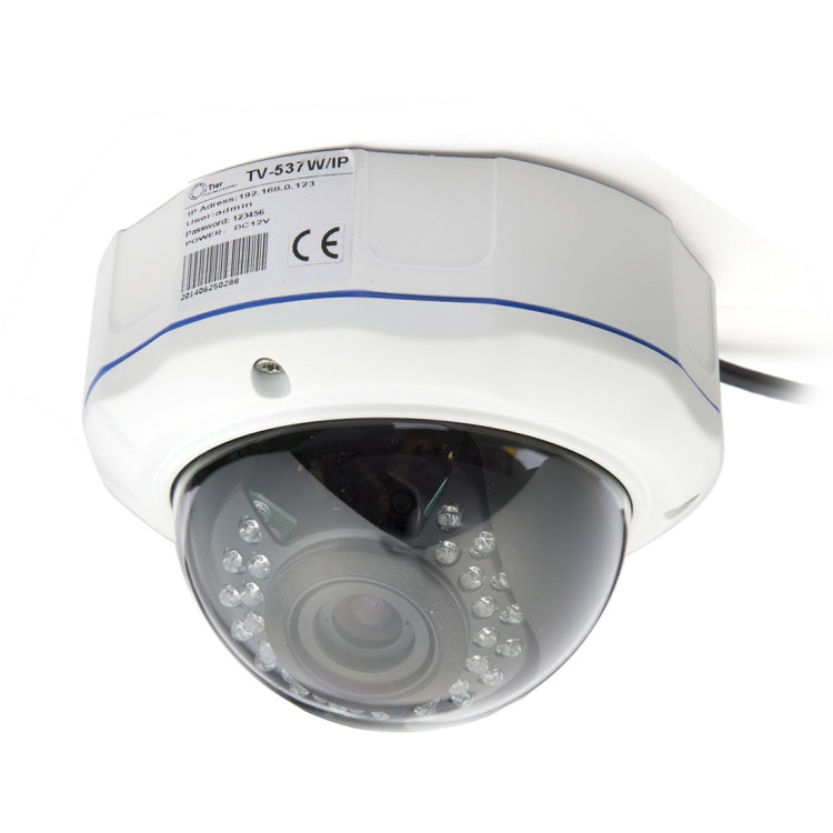 TV-537H5/IP AF POE H.264++ 5MP IP Dome Camera Auto Focus 4x Zoom 2.8-12MM Lens Surveillance Cameras(White) by bashfashion