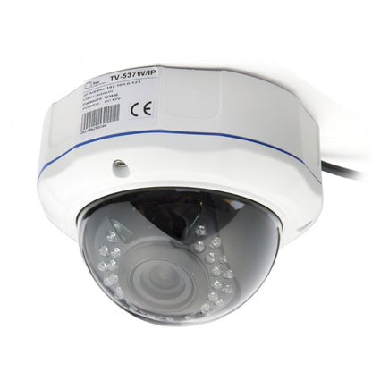 TV-537H5/IP AF POE H.264++ 5MP IP Dome Camera Auto Focus 4x Zoom 2.8-12MM Lens Surveillance Cameras(White) by bashfashion