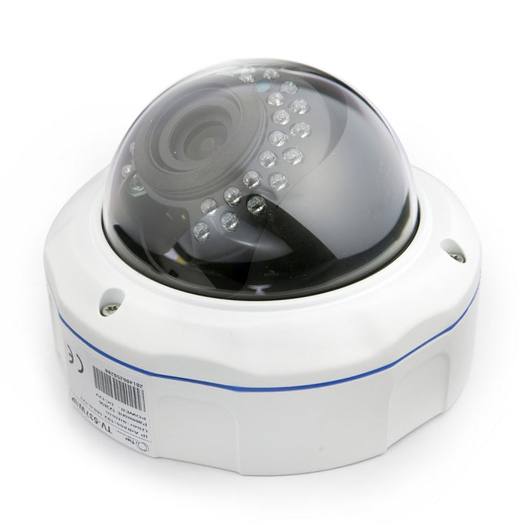TV-537H5/IP AF POE H.264++ 5MP IP Dome Camera Auto Focus 4x Zoom 2.8-12MM Lens Surveillance Cameras(White) by bashfashion
