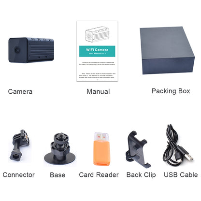 WD9 1080P WiFi Network Remote Monitoring Camera, Support Motion Detection / Infrared Night Vision / Two-way Voice Intercom by bashfashion