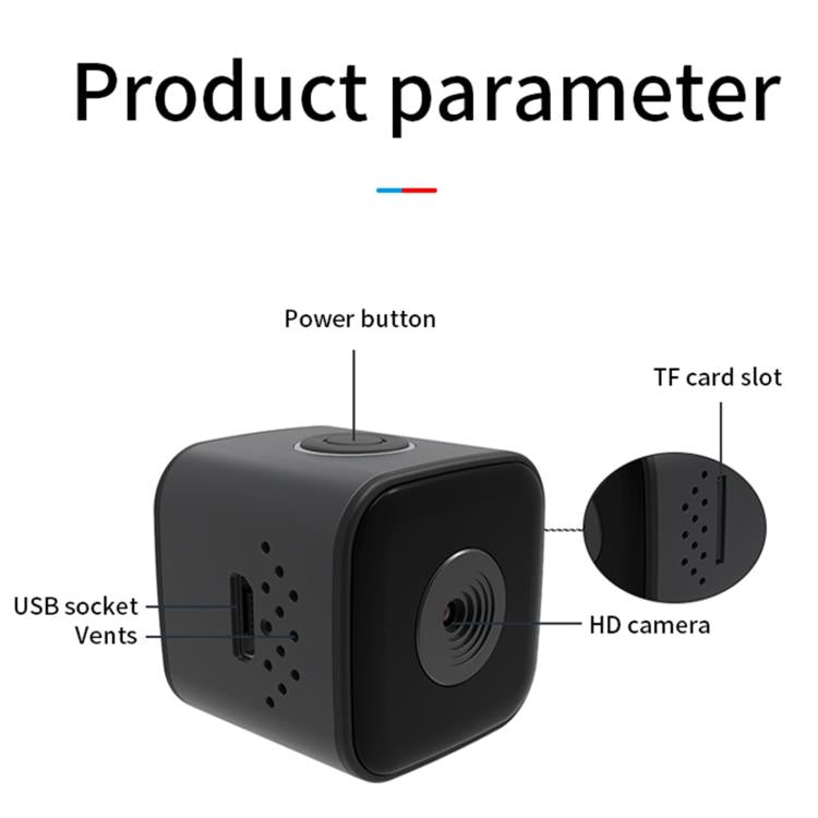 SQ28 1080P Mini Waterproof HD Smart Camera, Support Night Vision by bashfashion