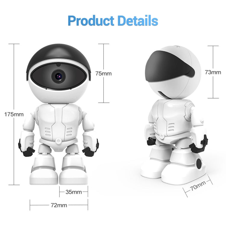 ESCAM PT205 HD 1080P Robot WiFi IP Camera, Support Motion Detection / Night Vision, IR Distance: 10m, EU Plug by ESCAM