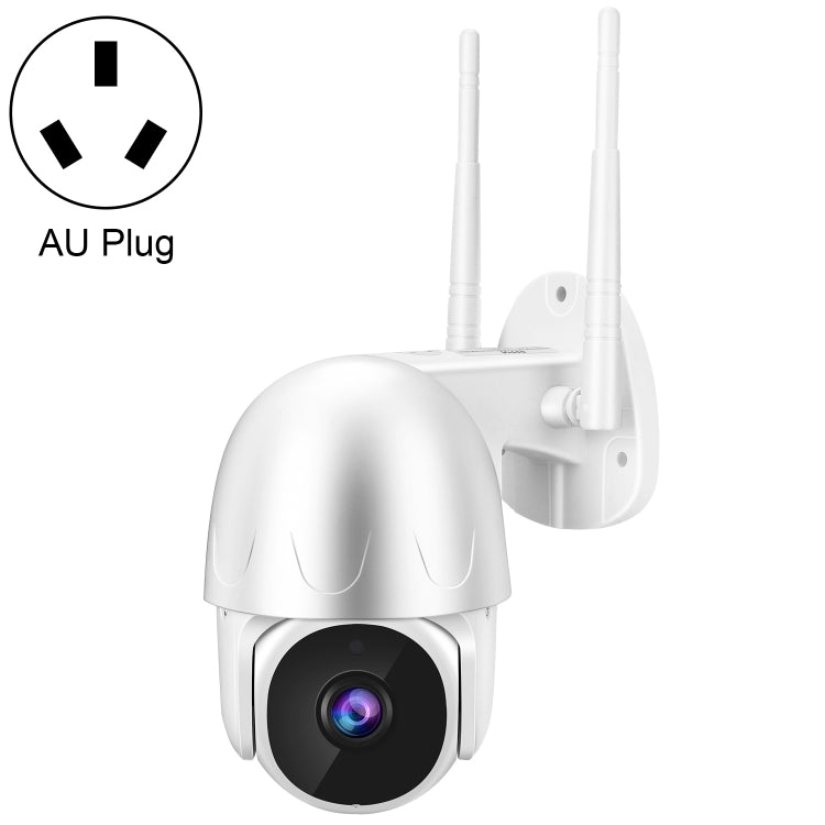 Tuya QX45 1080P Full HD IP65 Waterproof 2.4G Wireless IP Camera, Support Motion Detection & Two-way Audio & Night Vision & TF Card, AU Plug by bashfashion