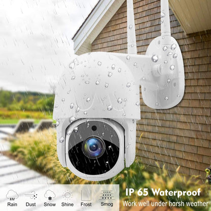 Tuya QX45 1080P Full HD IP65 Waterproof 2.4G Wireless IP Camera, Support Motion Detection & Two-way Audio & Night Vision & TF Card, EU Plug by bashfashion