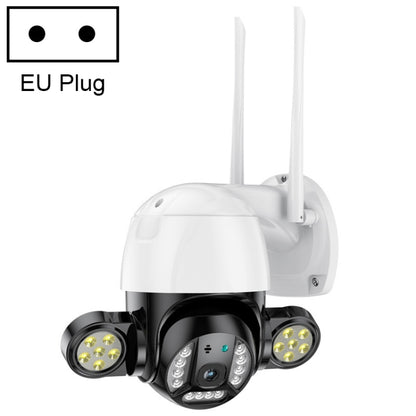 QX55 3.0 Million Pixels IP65 Waterproof 2.4G Wireless IP Camera, Support Motion Detection & Two-way Audio & Night Vision & TF Card, EU Plug by bashfashion