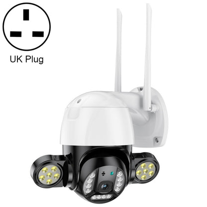 QX55 3.0 Million Pixels IP65 Waterproof 2.4G Wireless IP Camera, Support Motion Detection & Two-way Audio & Night Vision & TF Card, UK Plug by bashfashion