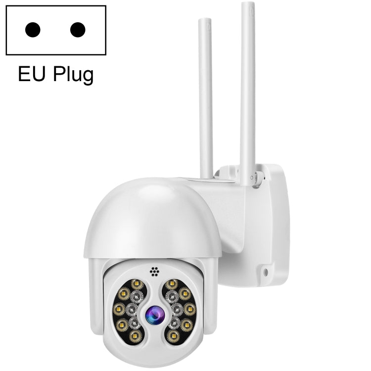 Tuya QX56 3.0 Million Pixels IP66 Waterproof 2.4G Wireless IP Camera, Support Amazon Alexa & Google Home & Motion Detection & Two-way Audio & Full Color Night Vision & TF Card, EU Plug by bashfashion