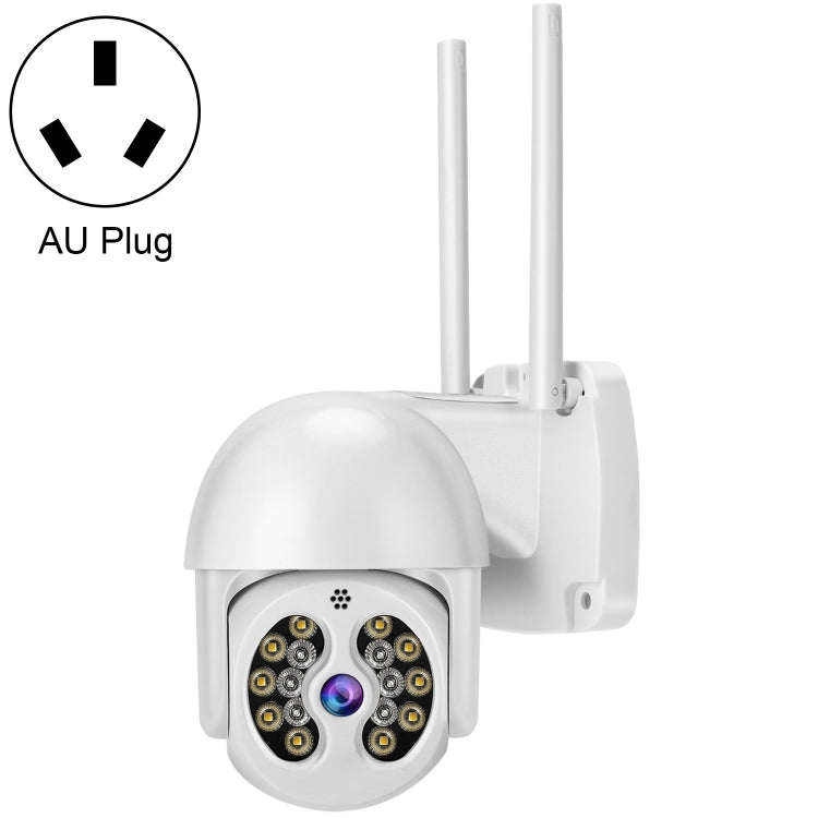 Tuya QX56 3.0 Million Pixels IP66 Waterproof 2.4G Wireless IP Camera, Support Motion Detection & Two-way Audio & Full Color Night Vision & TF Card, AU Plug by bashfashion