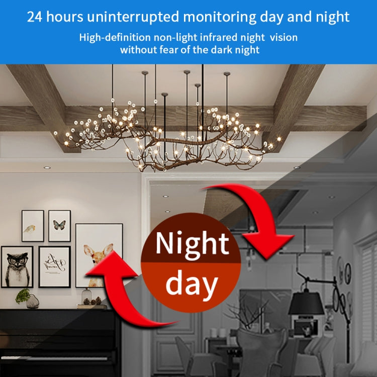 X6D 720P Wireless Home Mini Surveillance Camera, Support Infrared Night Vision & Motion Detection & TF Card (White) by bashfashion