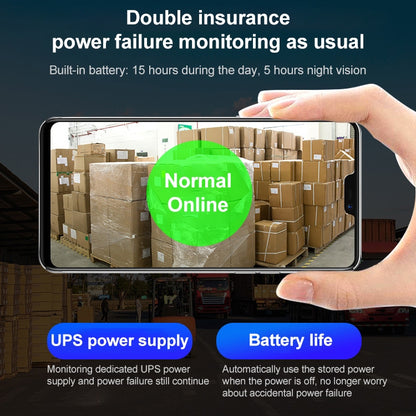 Difang DF-36Q Outdoor HD Surveillance IP Camera, Support Voice Intercom & Night Vision & Human Figure Detection & TF Card, WiFi + HD PTZ Rotation + Power-off Endurance, US Plug by Difang