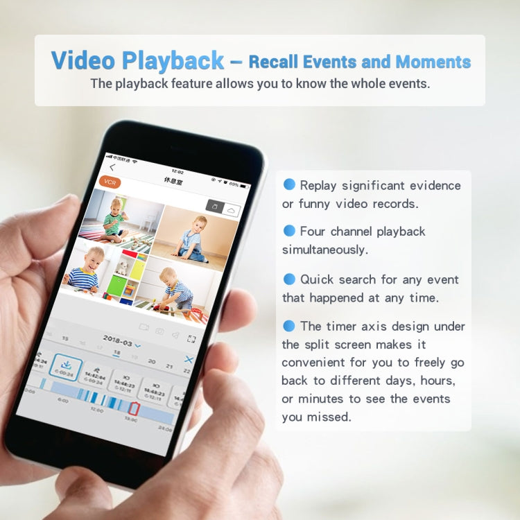 ESCAM WNK618 3.0 Million Pixels 8-channel Wireless Dome Camera HD NVR Security System, Support Motion Detection & Two-way Audio & Full-color Night Vision & TF Card, UK Plug by ESCAM