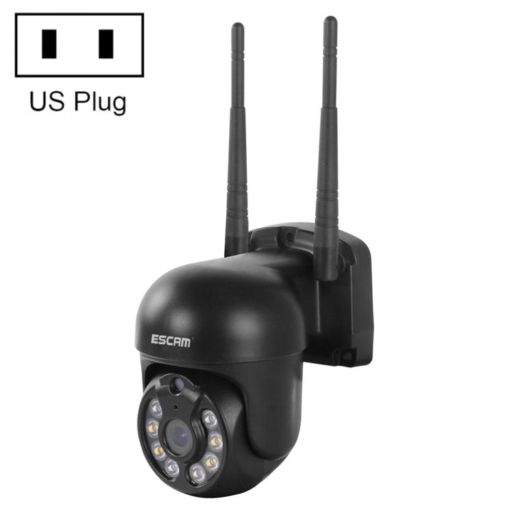 ESCAM WNK610 3.0 Million Pixels Wireless Dome IP Camera, Support Motion Detection & Two-way Audio & Full-color Night Vision & TF Card, US Plug by ESCAM