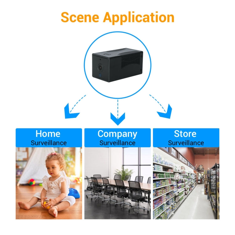 G17 2.0 Million Pixels HD 1080P Smart WiFi IP Camera, Support Night Vision & Two Way Audio & Motion Detection & TF Card, US Plug by bashfashion
