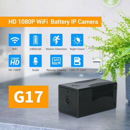 G17 2.0 Million Pixels HD 1080P Smart WiFi IP Camera, Support Night Vision & Two Way Audio & Motion Detection & TF Card, EU Plug by bashfashion