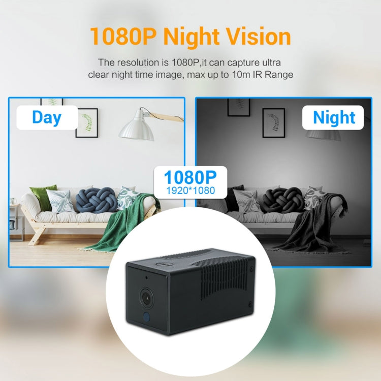 G17 2.0 Million Pixels HD 1080P Smart WiFi IP Camera, Support Night Vision & Two Way Audio & Motion Detection & TF Card, EU Plug by bashfashion