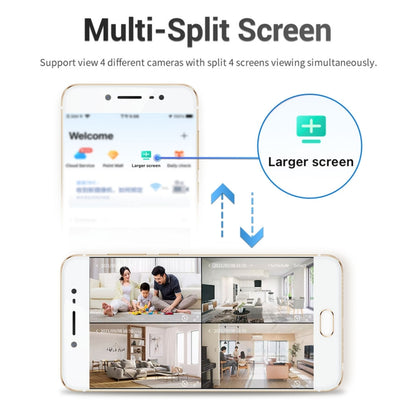 ESCAM PT201 HD 1080P Dual-band WiFi IP Camera, Support Night Vision / Motion Detection / Auto Tracking / TF Card / Two-way Audio, UK Plug by ESCAM