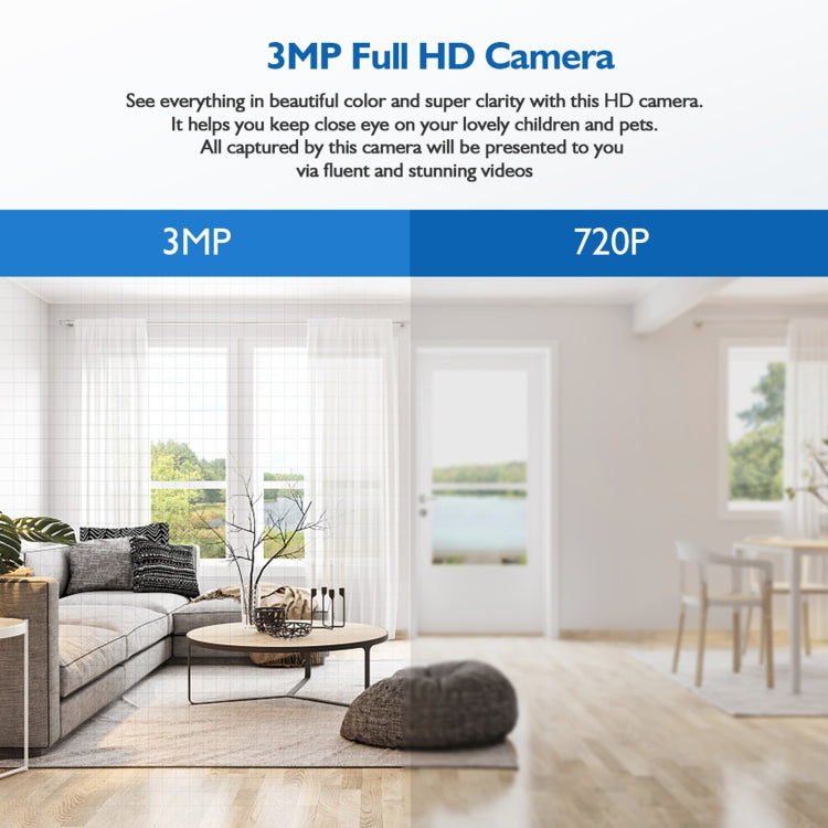 DP18 3.0MP Smart WiFi 1080P HD Outdoor Network Light Bulb Camera, Support Infrared Night Vision & Motion Detection & TF Card by bashfashion