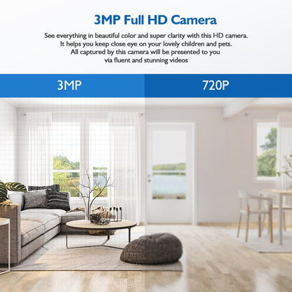 DP18 3.0MP Smart WiFi 1080P HD Outdoor Network Light Bulb Camera, Support Infrared Night Vision & Motion Detection & TF Card by bashfashion